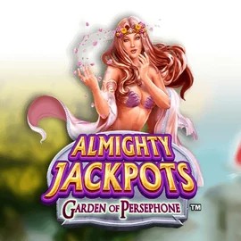 Enjoy Almighty Jackpots: Garden of Persephone by Novomatic – logo hosted on happytigerbingo.net