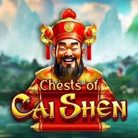 Chests of Cai Shen slot icon by Pragmatic Play, available at Happy Tiger Bingo