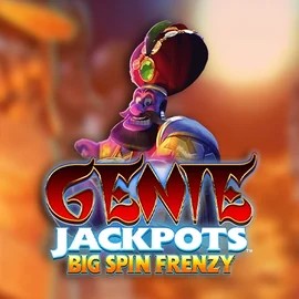 Jackpots logo of Genie Jackpots: Big Spin Frenzy from Blueprint Gaming at Happy Tiger Bingo