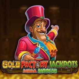 Play Gold Factory Jackpots Mega Moolah slot by Aurum Signature Studios on happytigerbingo.net