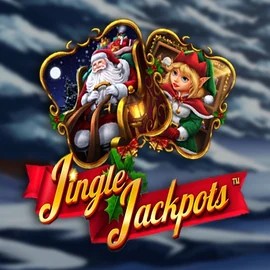 Jackpots logo of Jingle Jackpots from Dragon Gaming at Happy Tiger Bingo